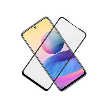Picasee zaščitno kaljeno steklo 3D z okvirjem za Xiaomi Redmi Note 10 5G – črno