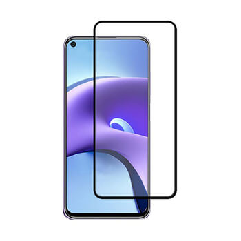 Kaljeno steklo 3D z okvirjem za Xiaomi Redmi Note 9T – črno