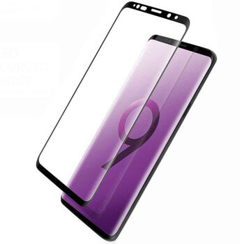 Ukrivljeno zaščitno steklo 3D za Samsung Galaxy S9 Plus G965F – črno