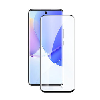 Picasee ukrivljeno zaščitno steklo 3D za Huawei Nova 9 – črno