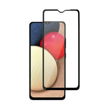 Picasee zaščitno kaljeno steklo 3D z okvirjem za Samsung Galaxy A03s A037G – črno