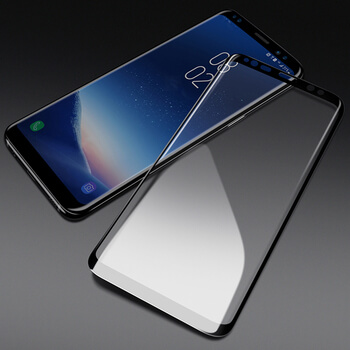 Picasee ukrivljeno zaščitno steklo 3D za Samsung Galaxy S9 Plus G965F – črno