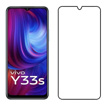 Picasee zaščitno kaljeno steklo 3D z okvirjem za Vivo Y33s – črno