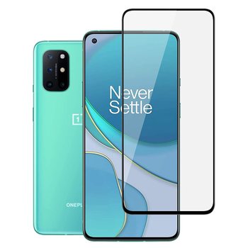 Kaljeno steklo 3D z okvirjem za OnePlus 8T – črno