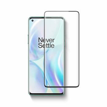 3x Picasee kaljeno steklo 3D z okvirjem za OnePlus 8T – črno – 2+1 brezplačno