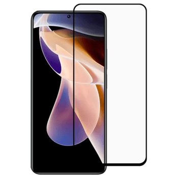 3x kaljeno steklo 3D z okvirjem za Xiaomi Redmi Note 11S 4G – črno
