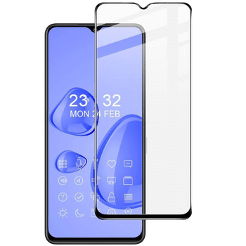 Picasee zaščitno kaljeno steklo 3D z okvirjem za OPPO A16s – črno