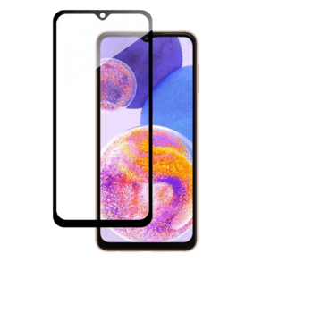 Picasee zaščitno kaljeno steklo 3D z okvirjem za Samsung Galaxy A23 A235F 4G – črno