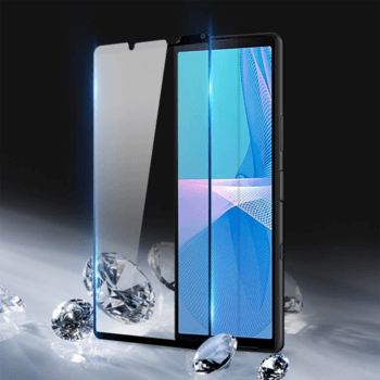 Picasee zaščitno kaljeno steklo 3D z okvirjem za Sony Xperia 10 III – črno