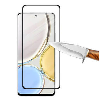 3x kaljeno steklo 3D z okvirjem za Honor Magic5 Lite 5G – črno