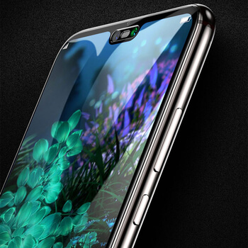 3x Picasee kaljeno steklo 3D z okvirjem za Honor 8X – črno – 2+1 brezplačno