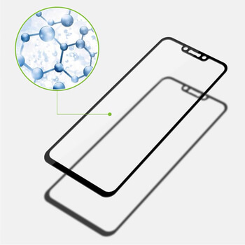 Picasee zaščitno kaljeno steklo 3D z okvirjem za Huawei Nova 3 – črno