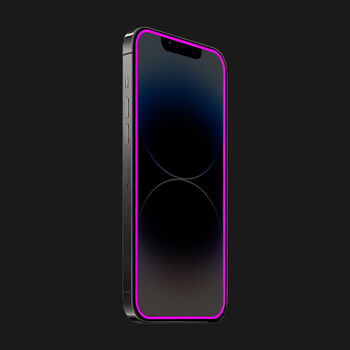 Picasee Zaščitno kaljeno steklo z okvirjem, ki se sveti v temi za Xiaomi Redmi Note 10 5G - Rožnata