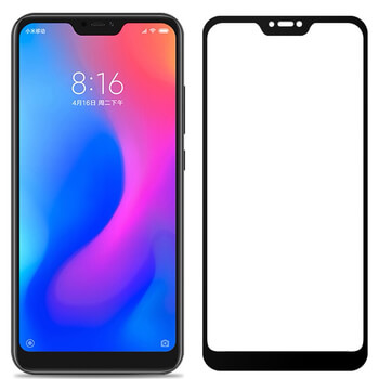 Picasee zaščitno kaljeno steklo 3D z okvirjem za Xiaomi Mi 8 Lite – črno
