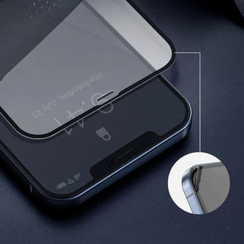 3x Picasee kaljeno steklo 3D z okvirjem za Apple iPhone 15 Pro – črno – 2+1 brezplačno