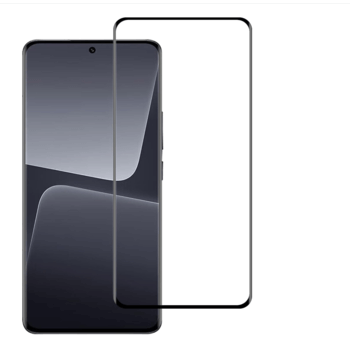 Kaljeno steklo 3D z okvirjem za Xiaomi 13T – črno