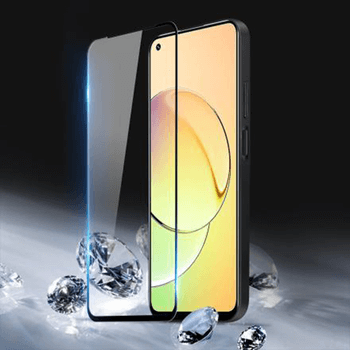 Picasee zaščitno kaljeno steklo 3D z okvirjem za Realme 10 4G – črno