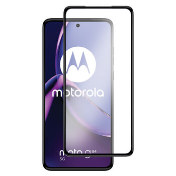 Picasee zaščitno kaljeno steklo 3D z okvirjem za Motorola Moto G84 5G – črno