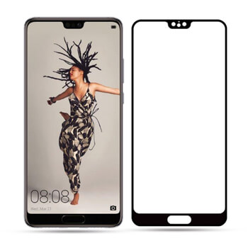 Picasee ukrivljeno zaščitno steklo 3D za Huawei P20 Pro – črno