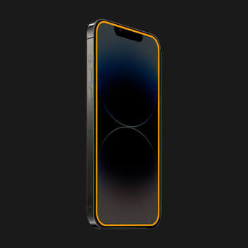 Picasee Zaščitno kaljeno steklo z okvirjem, ki se sveti v temi za Honor 8X - Oranžna