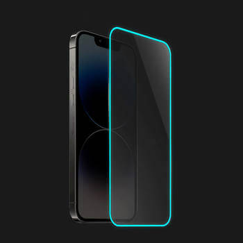 3x Zaščitno kaljeno steklo z okvirjem, ki se sveti v temi za Xiaomi Redmi Note 8