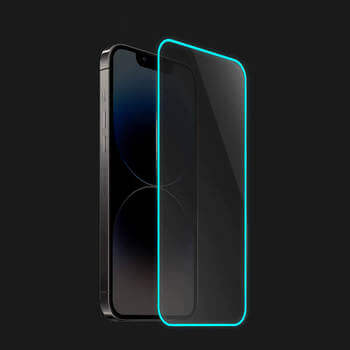 3x Picasee Zaščitno kaljeno steklo z okvirjem, ki se sveti v temi za Samsung Galaxy A40 A405F - Modra
