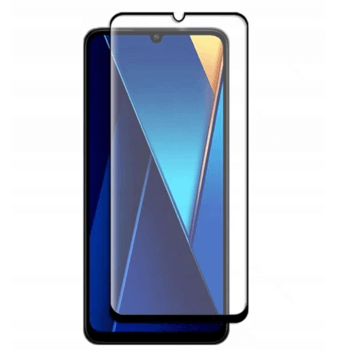 3x kaljeno steklo 3D z okvirjem za Xiaomi Poco X6 – črno
