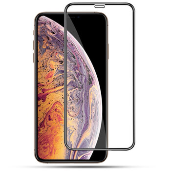 Picasee zaščitno kaljeno steklo 3D z okvirjem za Apple iPhone X/XS – črno