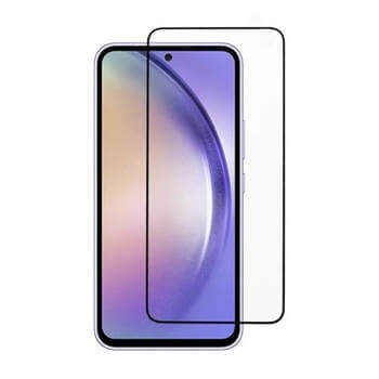 Kaljeno steklo 3D z okvirjem za Samsung Galaxy A55 5G A556B – črno