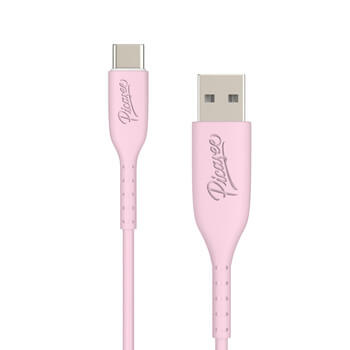 Picasee USB Kabel USB C - USB 2.0 - Roza