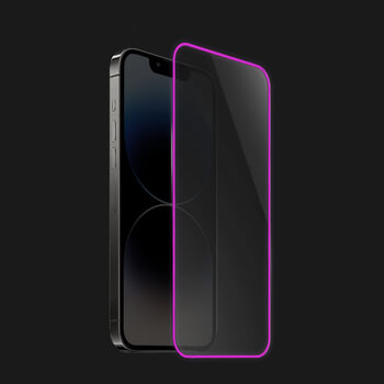 3x Zaščitno kaljeno steklo z okvirjem, ki se sveti v temi za Apple iPhone 16 Pro Max