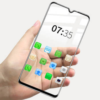 3x Picasee kaljeno steklo 3D z okvirjem za Xiaomi Redmi A3 – črno – 2+1 brezplačno