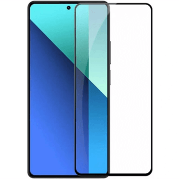3x kaljeno steklo 3D z okvirjem za Xiaomi Redmi 13 4G – črno