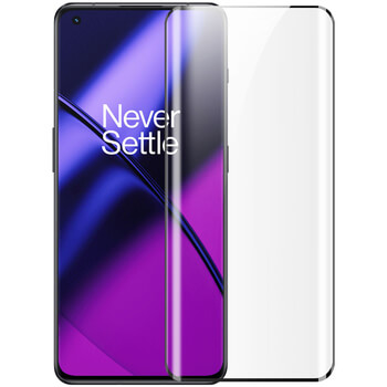 Picasee zaščitno kaljeno steklo 3D z okvirjem za OnePlus 11 5G – črno
