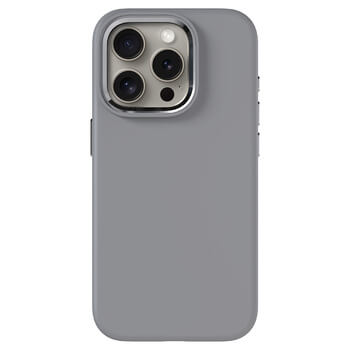 Picasee Premium case s MagSafe pro Apple iPhone 15 Pro - Osebno graviranje - Siva