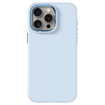 Picasee Premium case s MagSafe pro Apple iPhone 15 Pro Max - Osebno graviranje - Modra