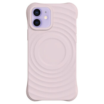 Picasee Shock-proof case s MagSafe Apple iPhone 12 - Osebno graviranje - Roza