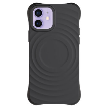Picasee Shock-proof case s MagSafe Apple iPhone 12 - Osebno graviranje - Črna