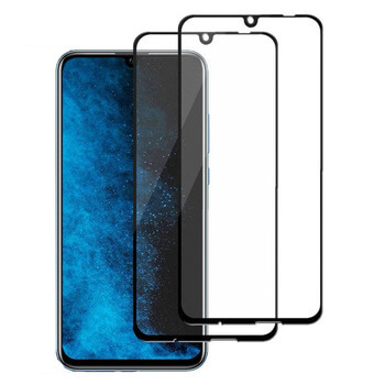 Picasee zaščitno kaljeno steklo 3D z okvirjem za Honor 10 Lite – črno