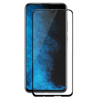 3x kaljeno steklo 3D z okvirjem za Honor 10 Lite – črno