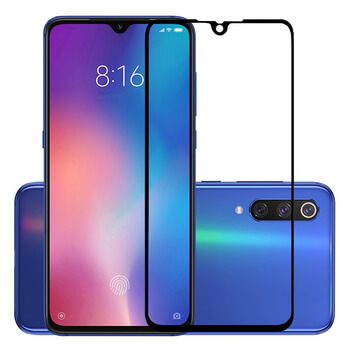 3x Picasee kaljeno steklo 3D z okvirjem za Xiaomi Mi 9 – črno – 2+1 brezplačno