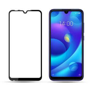 Picasee zaščitno kaljeno steklo 3D z okvirjem za Xiaomi Redmi 7 – črno