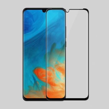 Picasee zaščitno kaljeno steklo 3D z okvirjem za Huawei P30 Lite – črno