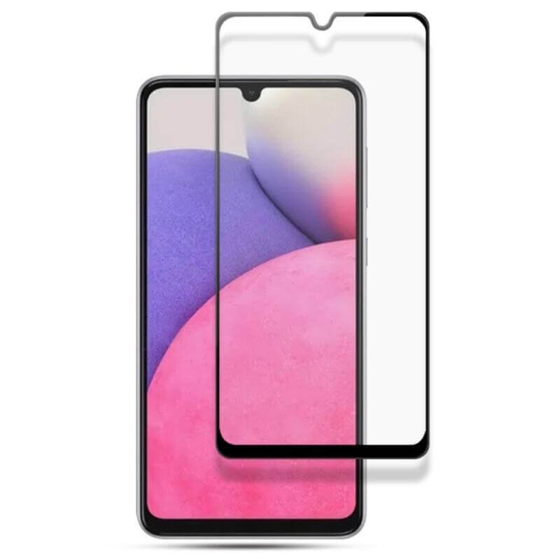 3x Picasee kaljeno steklo 3D z okvirjem za Samsung Galaxy A33 5G A336 – črno – 2+1 brezplačno