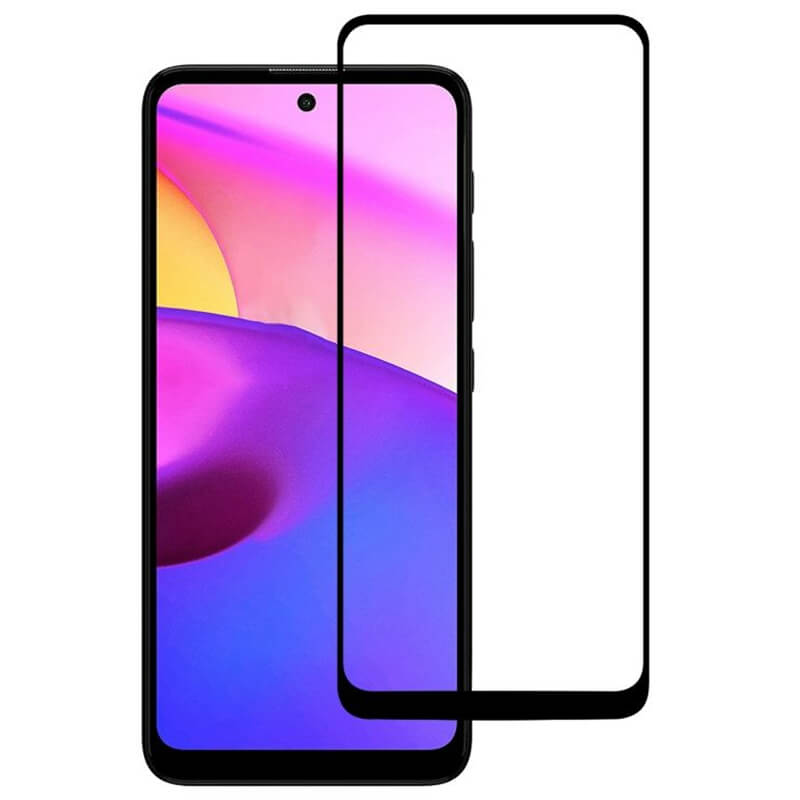Picasee zaščitno kaljeno steklo 3D z okvirjem za Motorola Moto E40 – črno