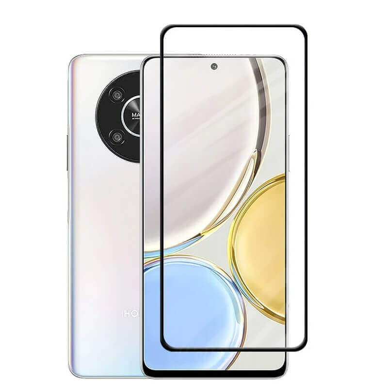 Picasee zaščitno kaljeno steklo 3D z okvirjem za Honor Magic5 Lite 5G – črno