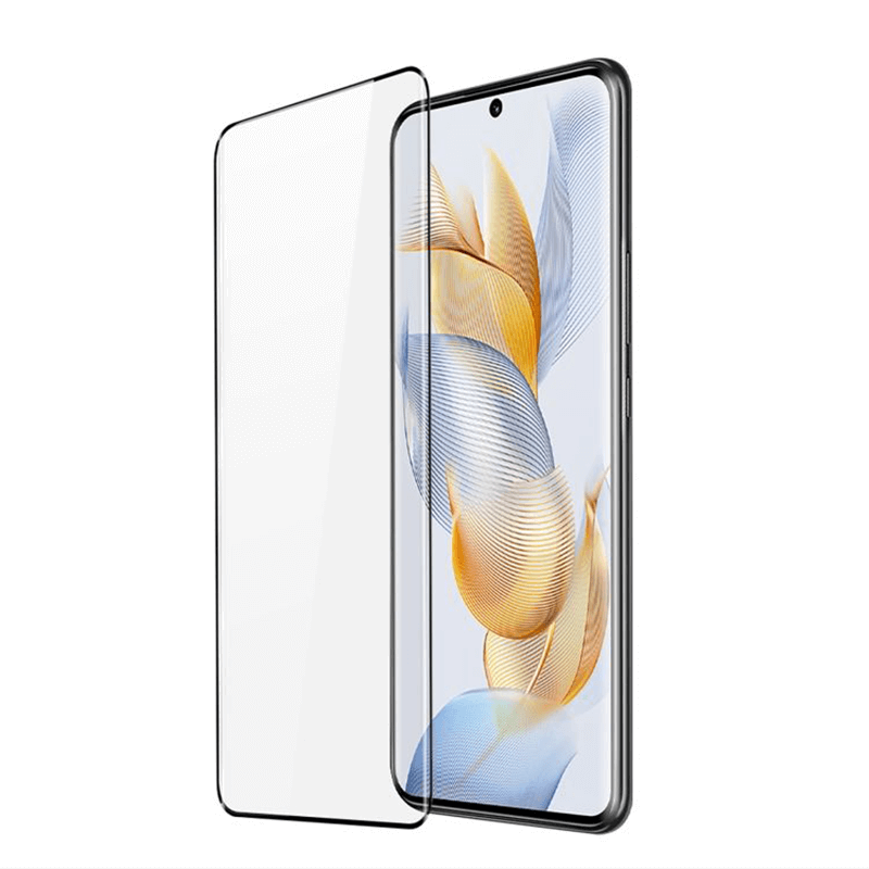 Picasee zaščitno kaljeno steklo 3D z okvirjem za Honor 90 5G – črno