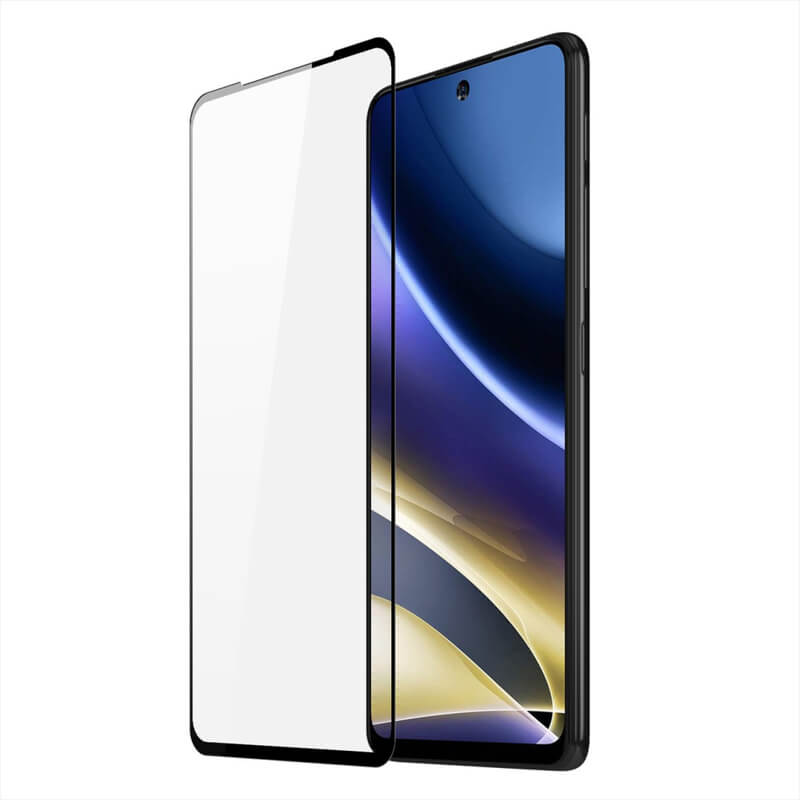 Picasee zaščitno kaljeno steklo 3D z okvirjem za Motorola Moto G51 – črno