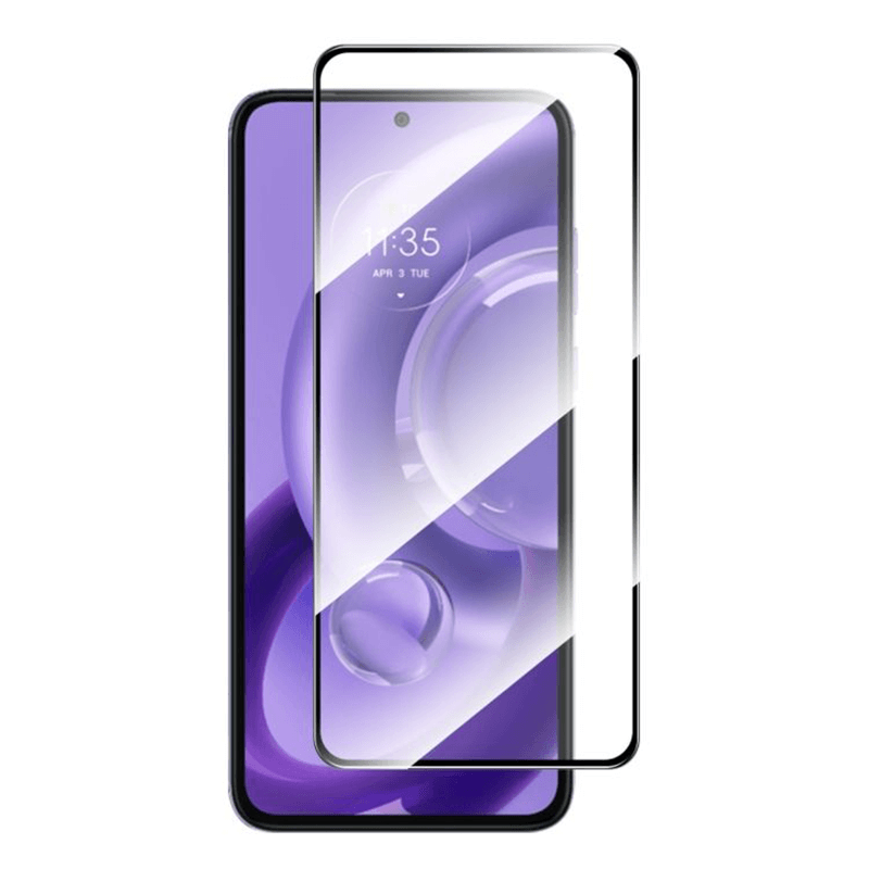 Picasee zaščitno kaljeno steklo 3D z okvirjem za Motorola Edge 40 Neo – črno