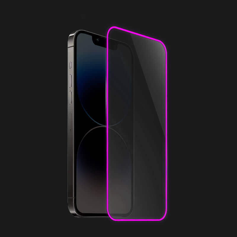 3x Picasee Zaščitno kaljeno steklo z okvirjem, ki se sveti v temi za Xiaomi Mi 10 - Rožnata